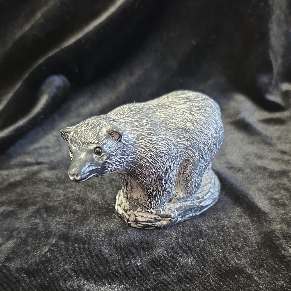 Canadian Soapstone Carving of Bear, Part of the "A Wolf Original, 90s VTG